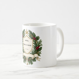 Personalized Family Crest Christmas Mug Kaffemugg