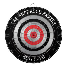 Personalized Family Dartboard Wall Art Sign Darttavla