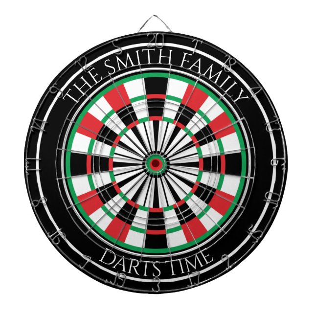 Personalized Family Dartboard with Custom Name  Darttavla (Framsidan)