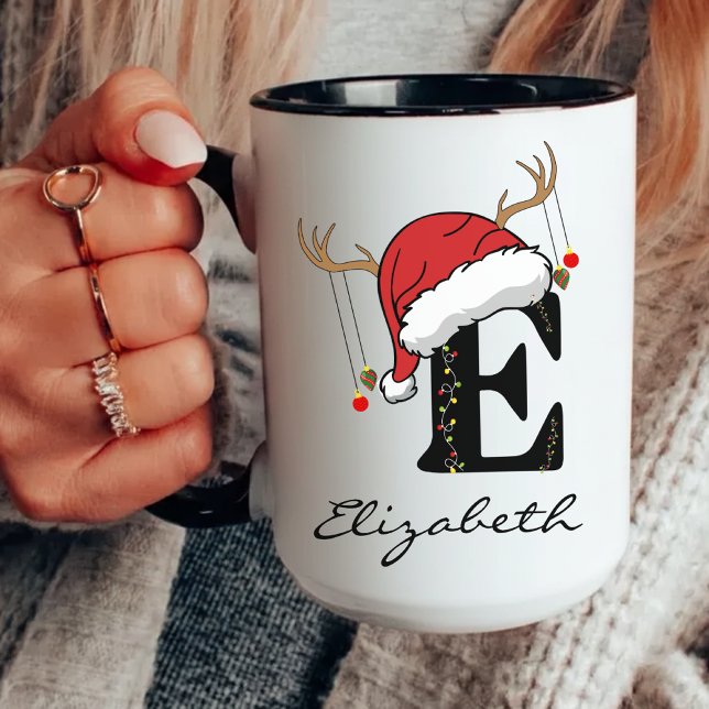 Personalized Family Holiday Mug for Couples or Her Mugg (family name mug, holiday coffee cup, Christmas letter mug, personalized monogram coffee mug for her,)