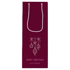 Personalized Family Name Merry Christmas Bauble