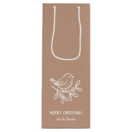 Personalized Family Name Merry Christmas Robin