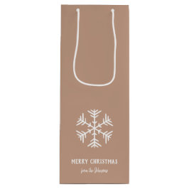 Personalized Family Name Merry Christmas Snowflake