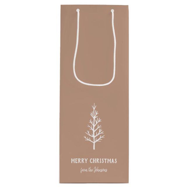 Personalized Family Name Merry Christmas Tree (Framsidan)