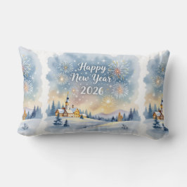 Personalized Family Name New Year Throw Pillow Lumbarkudde