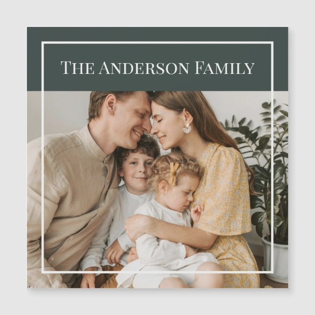 Personalized Family Photo | Custom Family Name  (Framsida)