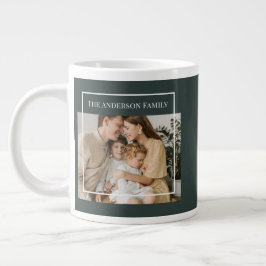 Personalized Family Photo | Custom Family Name  Jumbo Mugg