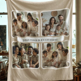  Personalized Family Photo-Together Is Everything Fleecefilt