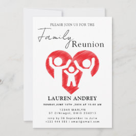 Personalized Family Reunion Party Invitation Inbjudningar