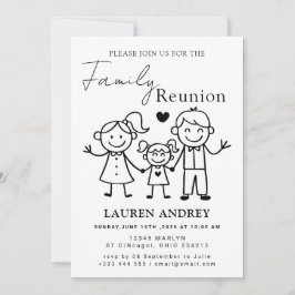 Personalized Family Reunion Party Invitation Inbjudningar