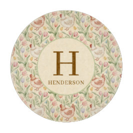 Personalized Farmhouse Monogram Glass Board