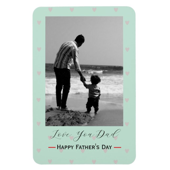 Personalized Father’s Day Photo Fridge Magnet (Vertikal)