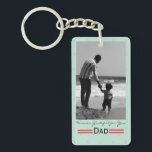 Personalized Father’s Day Photo Keychain Nyckelring<br><div class="desc">Celebrate Dad with a meaningful keepsake with this Personalized Father’s Day Photo Keychain. This custom keychain allows you to add your favorite photo and create a special gift that Dad can carry with him every day. Whether it’s a cherished family picture, a photo with the kids, or a memorable moment...</div>
