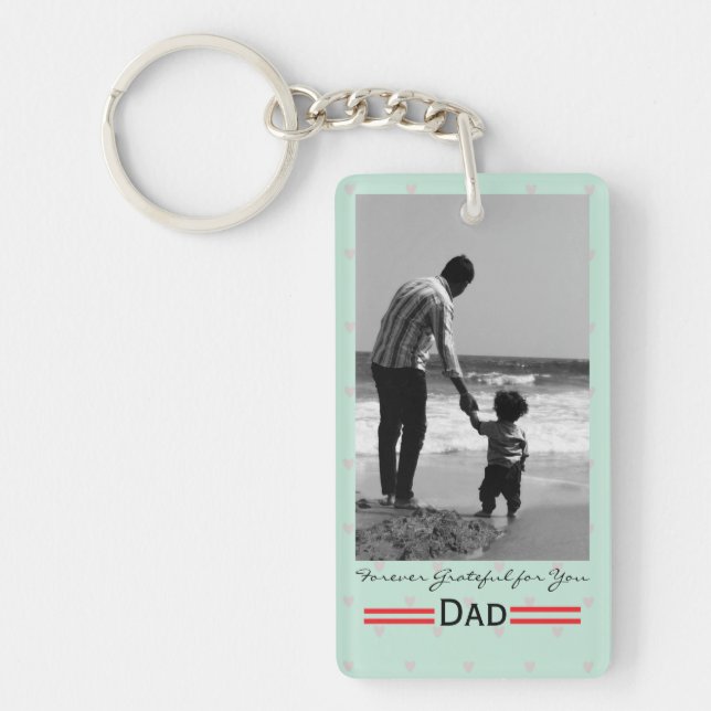 Personalized Father’s Day Photo Keychain Nyckelring (Framsidan)