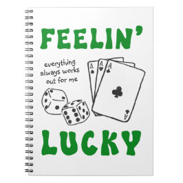 Personalized Feelin' Lucky & Positive Affirmations Anteckningsbok