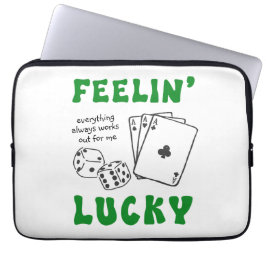 Personalized Feelin' Lucky & Positive Affirmations Laptop Fodral