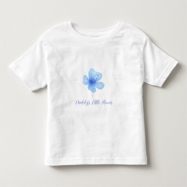 Personalized Floral Baby & Toddler T-Shirt (Framsida)