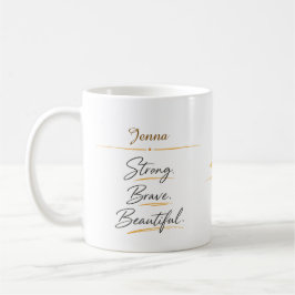 Personalized Floral Botanical Women's Day Coffee  Kaffemugg