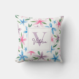 Personalized Floral Kudde