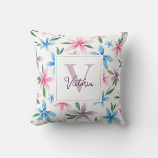 Personalized Floral Kudde