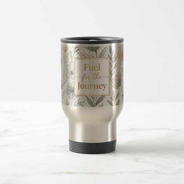 Personalized Floral Thermal Mug Travel Tumbler  Resemugg (Center)