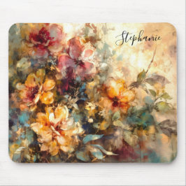 Personalized Floral Watercolor Desk Musmatta