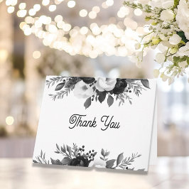 Personalized Floral Wedding Thank You Notes Tack Kort
