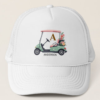 Personalized Folar Golf Club Name Trucker Hat  Keps