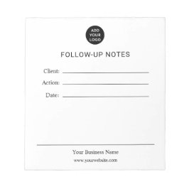 Personalized Follow Up Notes Notepad Anteckningsblock