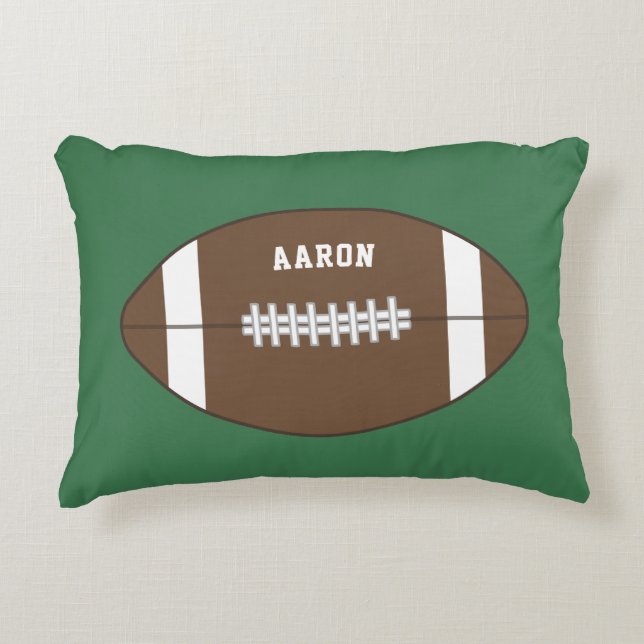 Personalized Football Pillow Prydnadskudde (Framsidan)