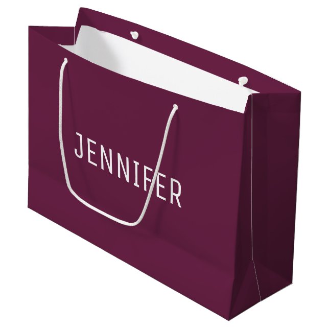 Personalized Formal Design Large Gift Bag (Framsidan Vinklad)