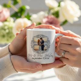 Personalized frame newlyweds mug kaffemugg