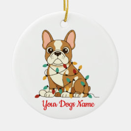 Personalized French Bulldog Christmas Ornament