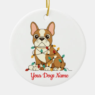 Personalized French Bulldog Christmas Ornament