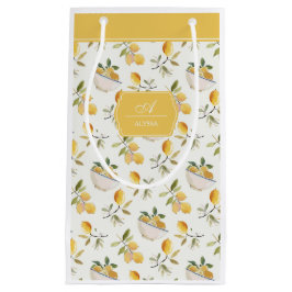 Personalized French Country Lemon Pattern Monogram