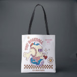 Personalized Funny Baseball Mum Retro Flower Tygkasse<br><div class="desc">Slide into style with this personalized retro baseball design, perfect for the casually chaotic mum cheering from the bleachers (or pretending to). Featuring a cute baseball character, playful daisies, and customizable name and “EST.” year, this cheeky design is made for the mum who supports her slugger... with just enough enthusiasm....</div>