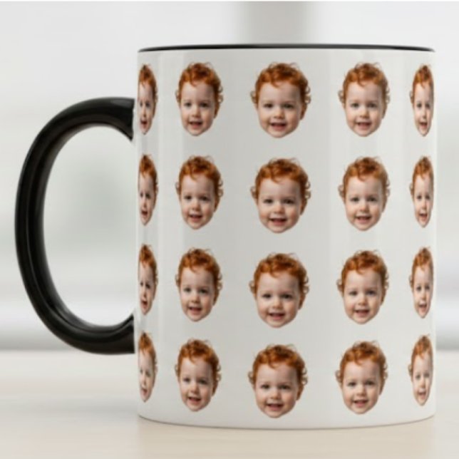 Personalized Funny Custom Baby Face Photo  Mugg (Skapare uppladdad)
