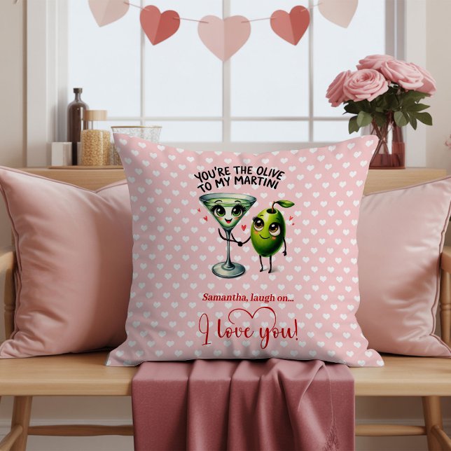 Personalized Funny Fruits Pun Valentine Gifts Kudde (Personalized Funny Fruits Pun Valentine Throw Pillow

)