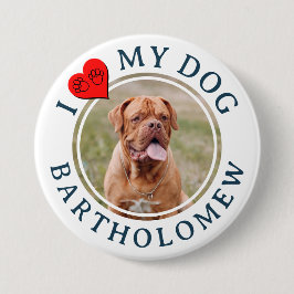 Personalized Furbaby I LOVE MY DOG  Knapp