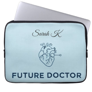 Personalized Future Doctor Heart Anatomy Laptop Sl Fodral