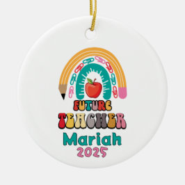 Personalized Future Teacher Christmas Ornament