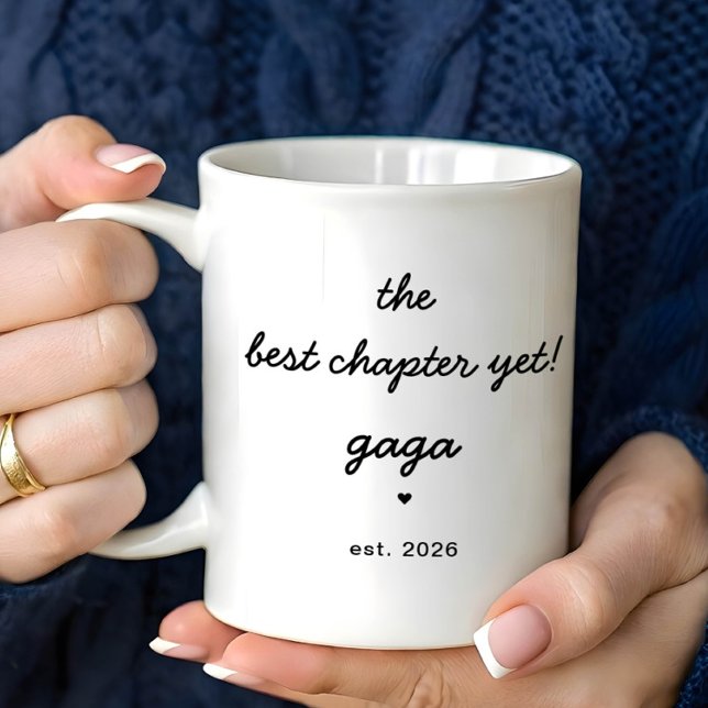 Personalized Gaga Mug Best Chapter Yet Kaffemugg (Skapare uppladdad)