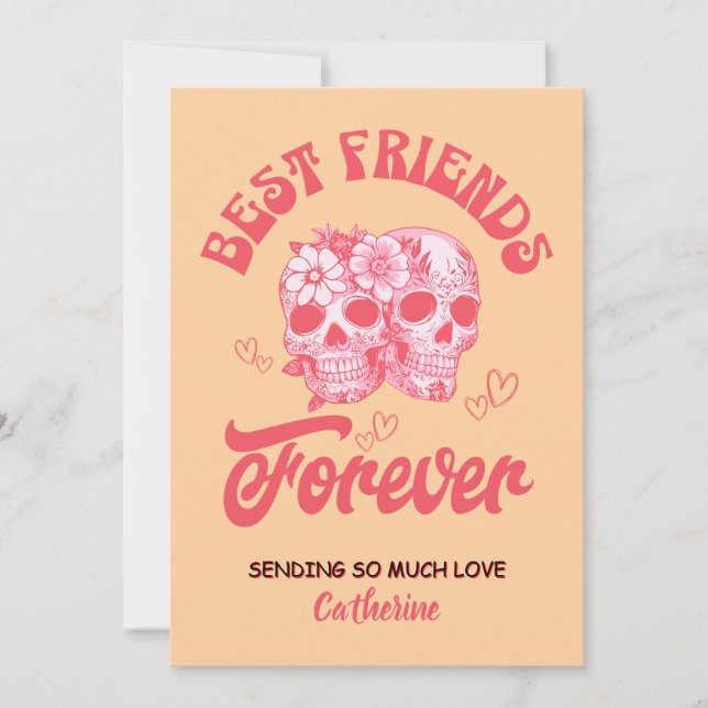 Personalized Galentine’s Day Card Julkort (Framsida)