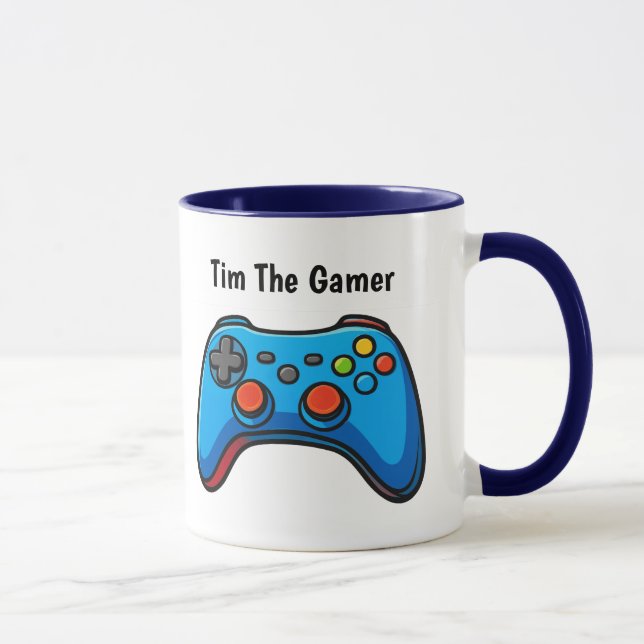 Personalized Gamer Coffee Mug Custom Name Gift Mugg (Höger)