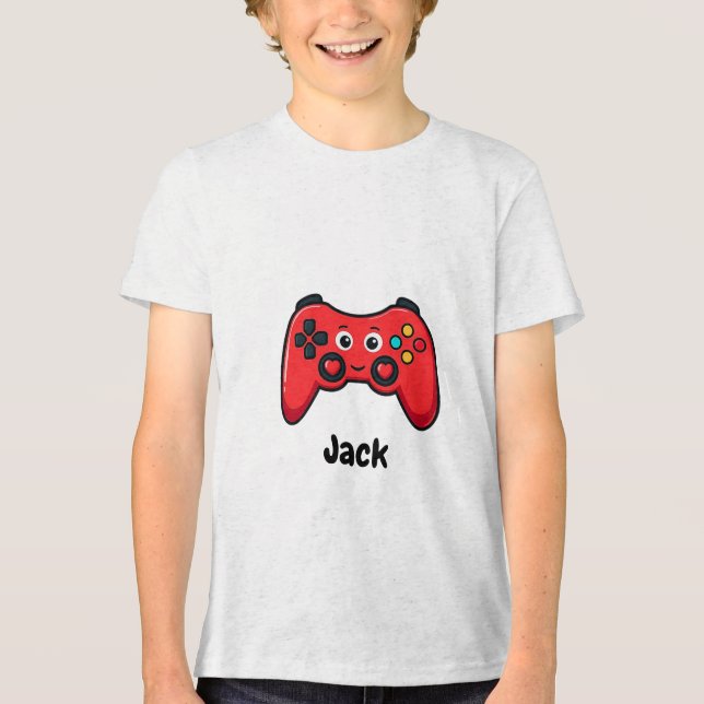 Personalized Gamer Valentine Shirt for Boys T (Framsida)