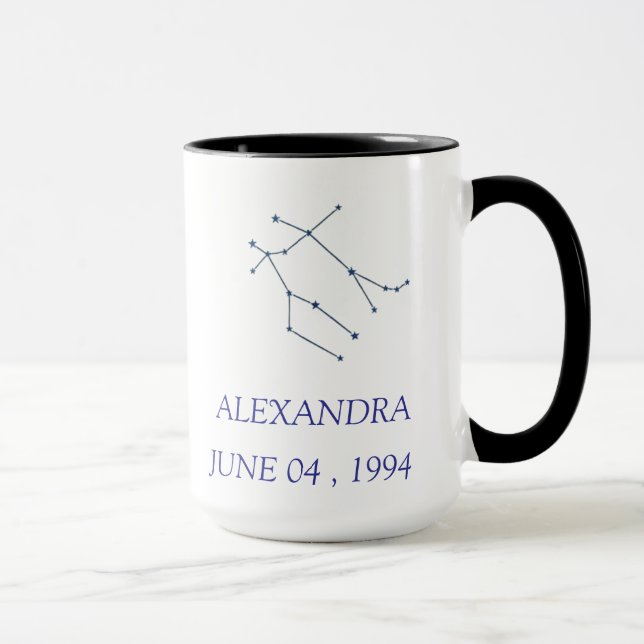 Personalized Gemini Constellation Mug - Custom Zod Mugg (Höger)