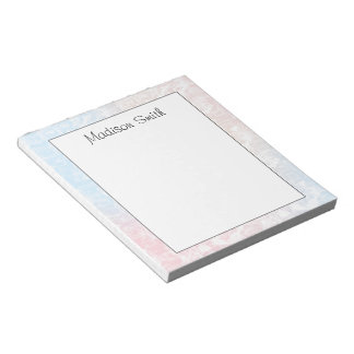 Personalized Geometric Notepad Anteckningsblock