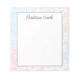 Personalized Geometric Notepad Anteckningsblock