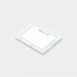 Personalized Geometric  Post-it Block