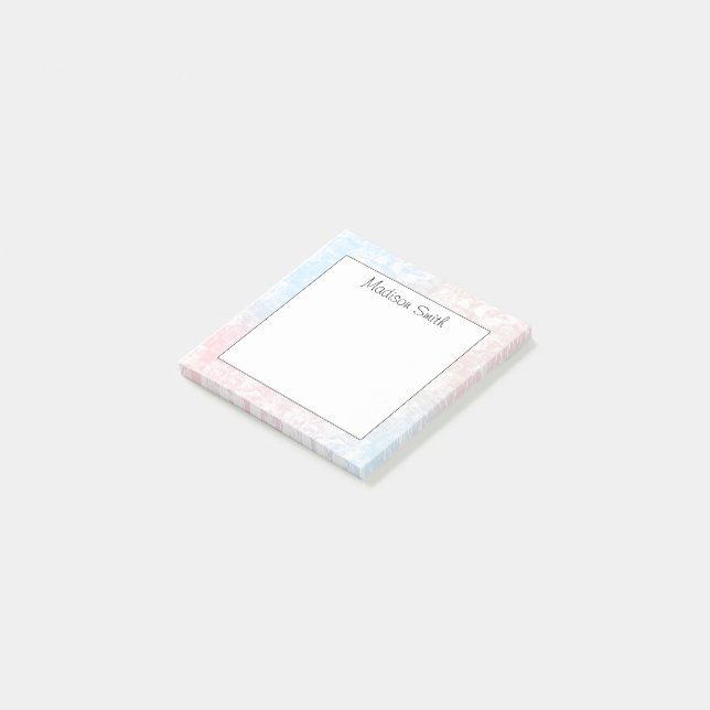 Personalized Geometric  Post-it Block (Vinklad)